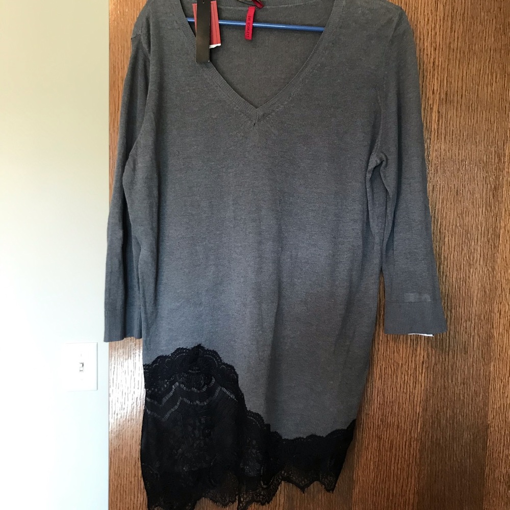 Gray sweater
